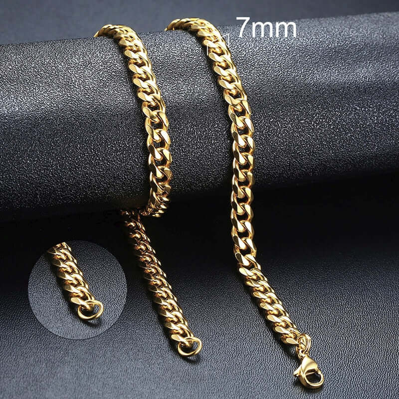 vnox cuban chain necklace for men women / solid metal stainless steel handmade fashion jewelry / collar curb link chokers,vintage gold or silver tone necklaces