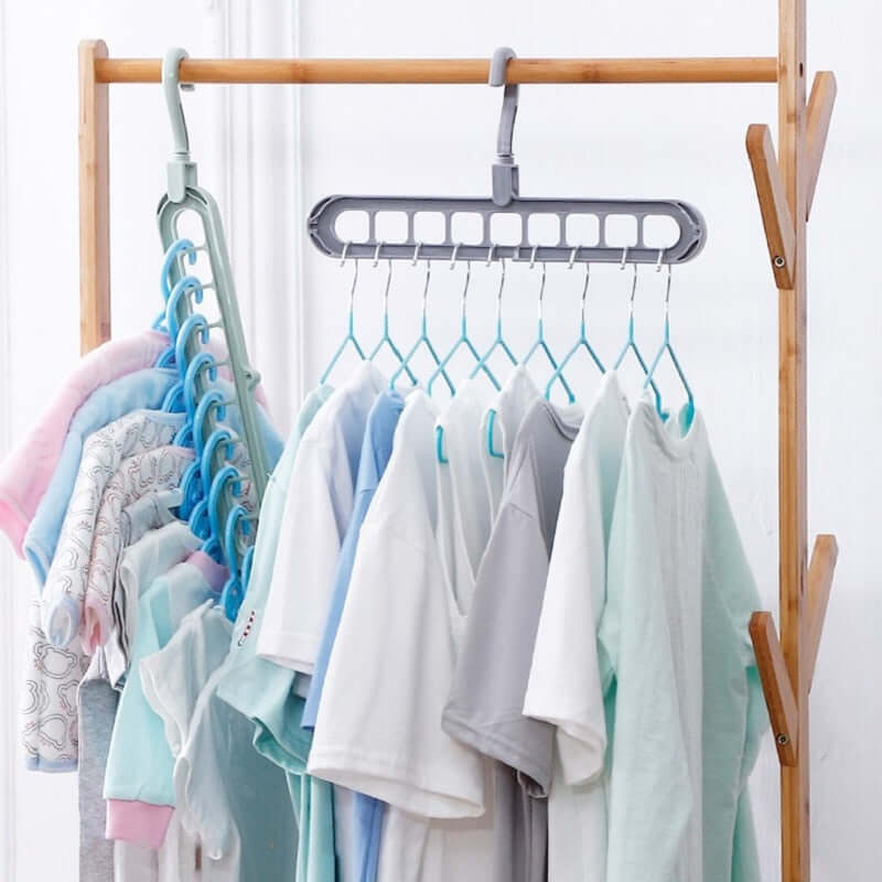 magic multi-port support hangers for clothes - multifunction plastic drying storage hanger - rack for dry clothes hook 1/2pcs