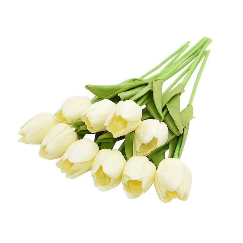 10pcs tulip bouquet - artificial flower real touch for birthday party / wedding decoration fake flowers pe home garden decor