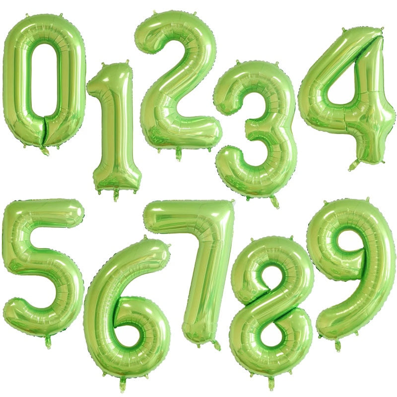 40Inch Big Foil Birthday Helium Balloons with Numbers 0-9 / Happy Wedding Party Balloon Decorations Shower Large Figures Globos Home Decoration Different Colours - FresHomeStyle