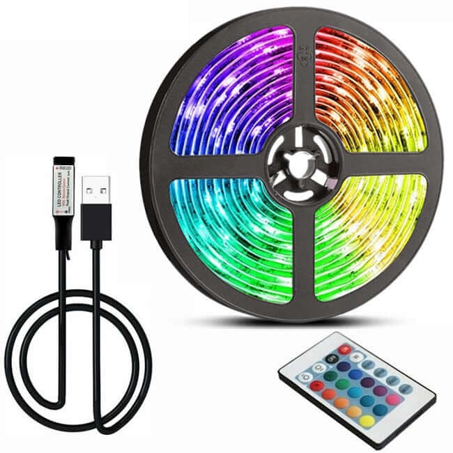 led strip lights rgb infrared bluetooth control luces 5m 10m luminous decoration for living room ribbon bedroom christmas lighting fita lamp home decoration