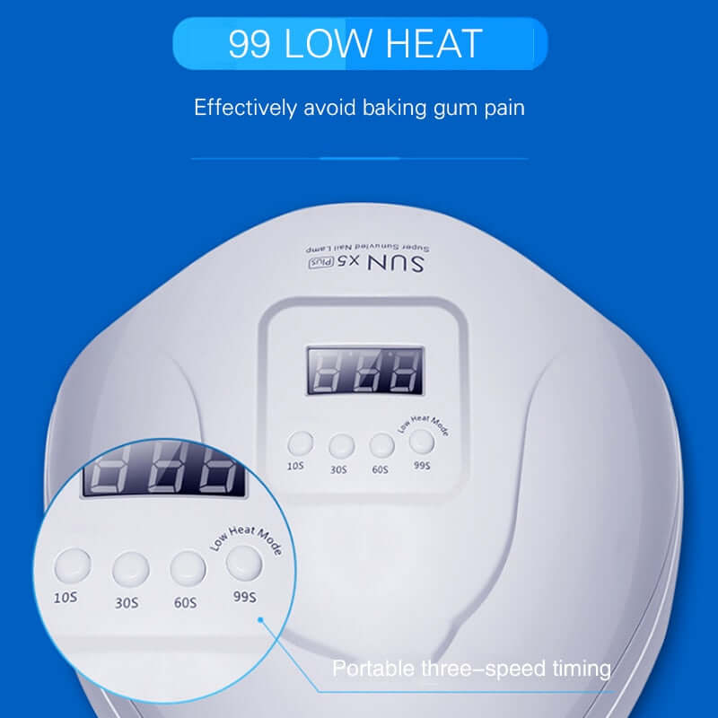 led nail dryer / uv lamp for curing - all gel nail polish for manicure pedicure with motion sensing salon tool - women makeup cosmetics