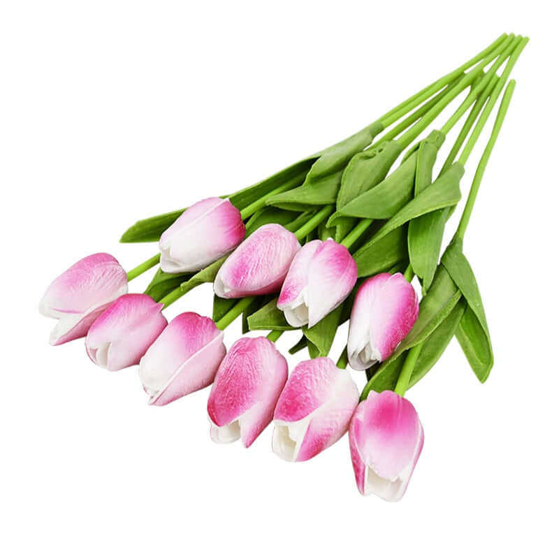 10pcs tulip bouquet - artificial flower real touch for birthday party / wedding decoration fake flowers pe home garden decor o
