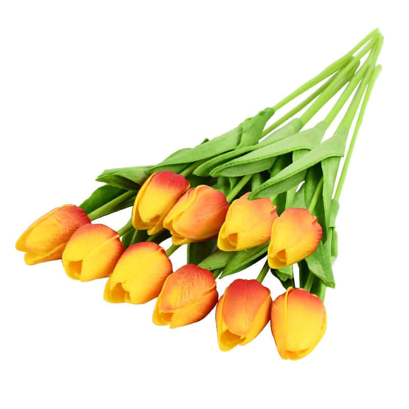 10pcs tulip bouquet - artificial flower real touch for birthday party / wedding decoration fake flowers pe home garden decor p