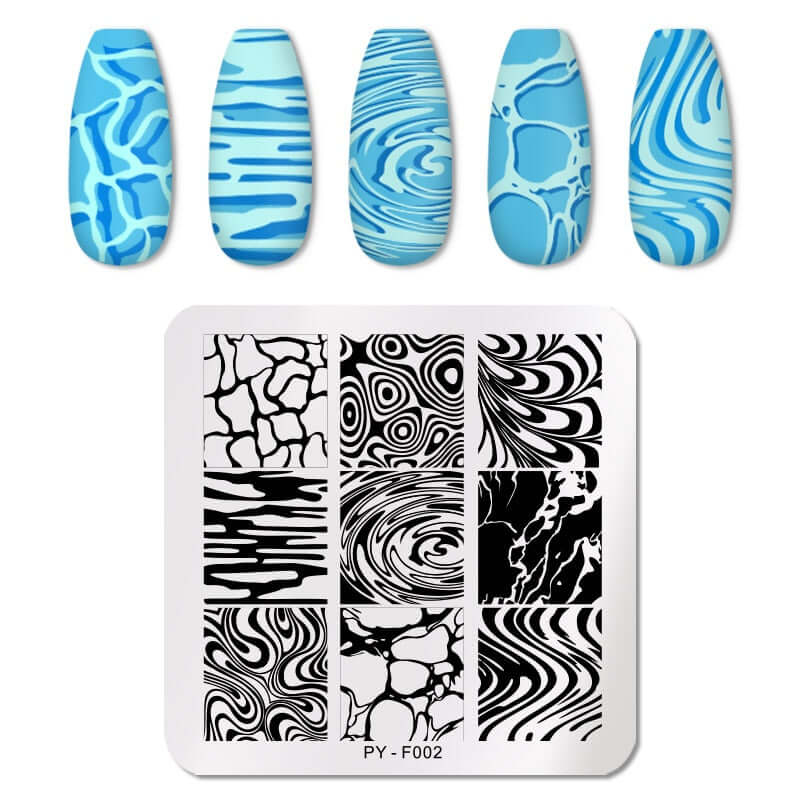 nail art templates 12*6cm / manicure stamping plate flower nails beauty design / temperature glass lace stamp plates animal image makeup women cosmetics pyf002