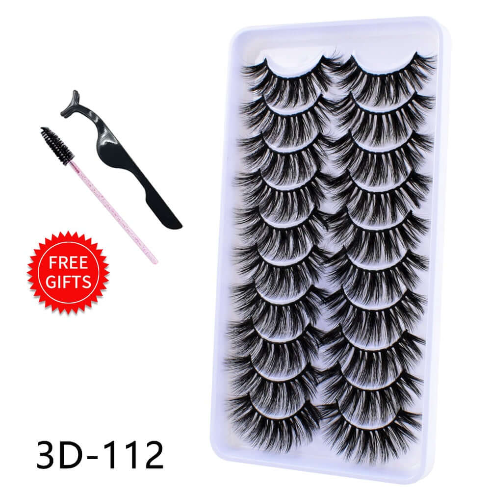 eyelashes 5/10 pairs 3d natural sexy lashes / false extensions handmade fashion beauty / fake yy shape eyelash makeup for women with premade mink lash volume 10pairs-3d112 / ca