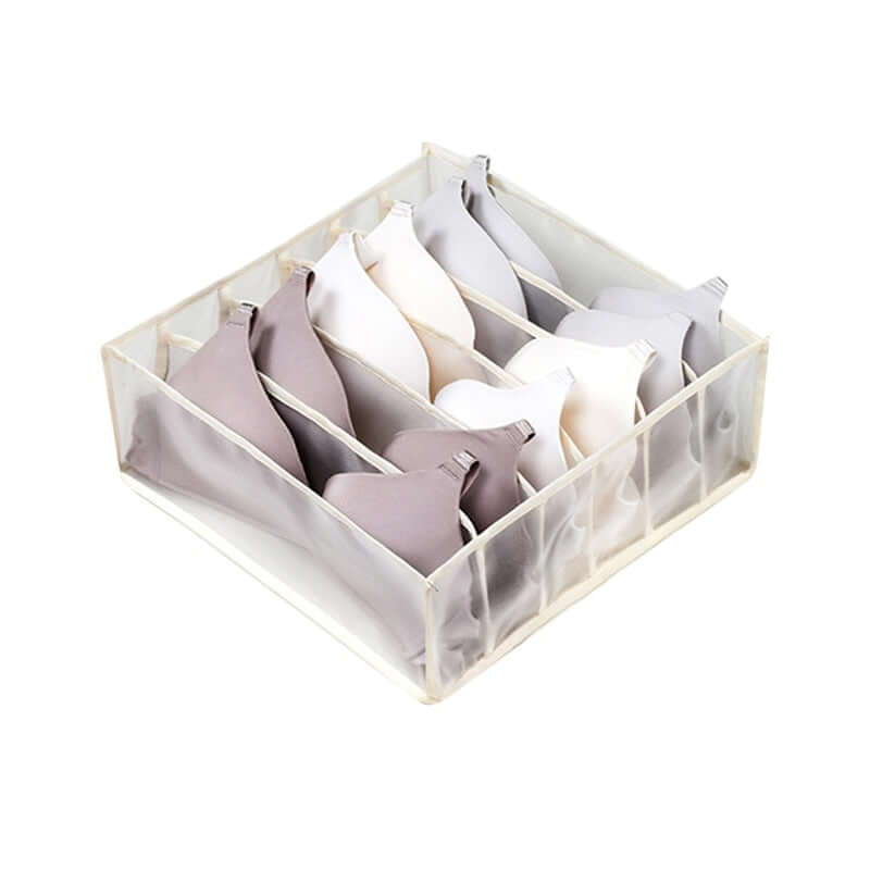 underwear storage box bra organizer / drawer closet organizers with divider boxes for scarves socks  bras clothes 6 grids 1