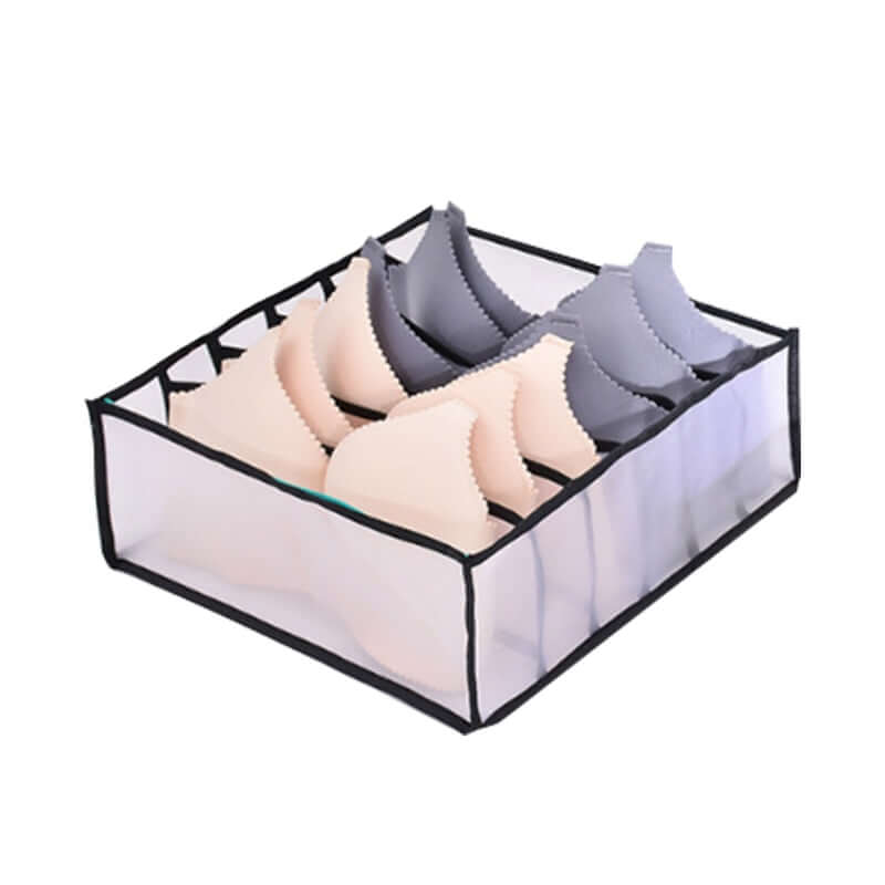 underwear storage box bra organizer / drawer closet organizers with divider boxes for scarves socks  bras clothes 6 grids 4