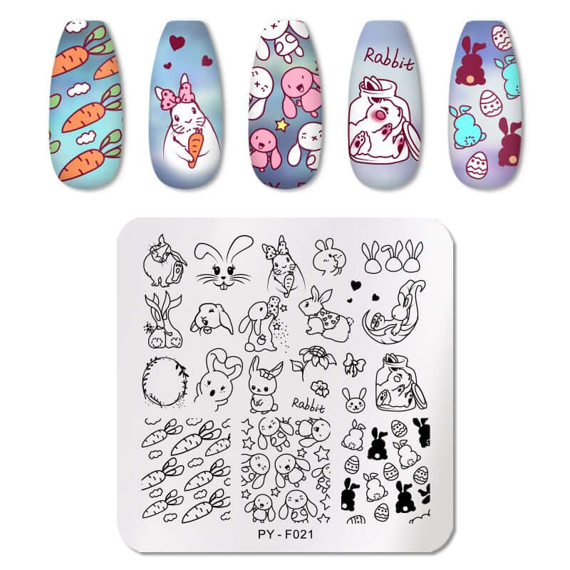 nail art templates 12*6cm / manicure stamping plate flower nails beauty design / temperature glass lace stamp plates animal image makeup women cosmetics pyf021