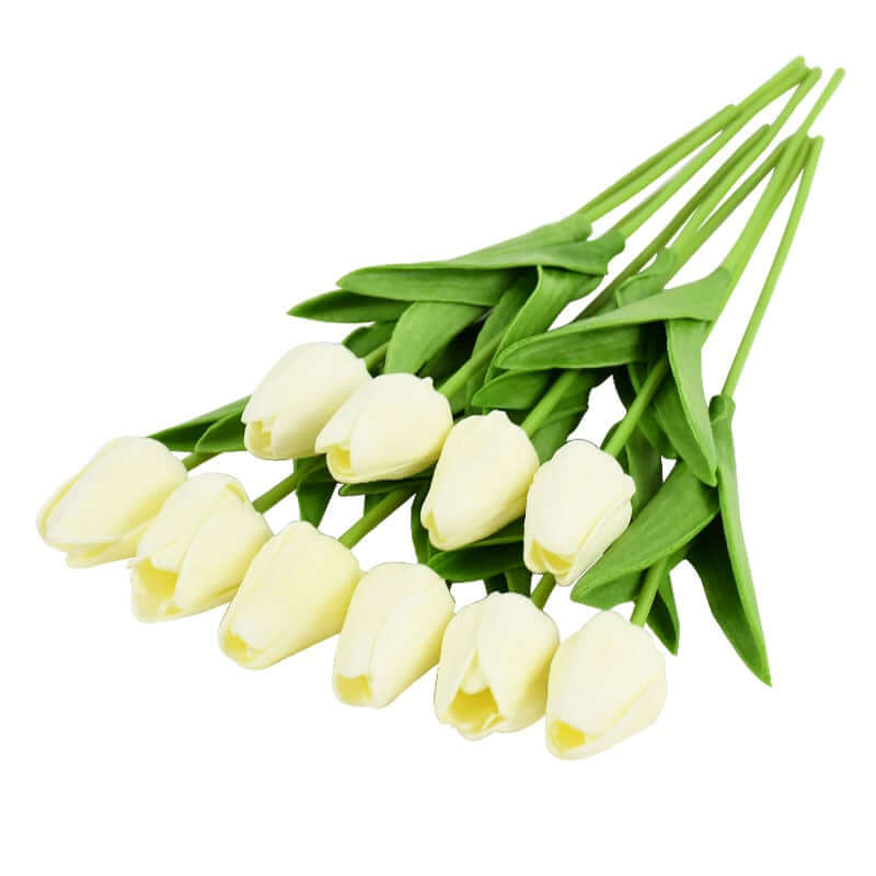 10pcs tulip bouquet - artificial flower real touch for birthday party / wedding decoration fake flowers pe home garden decor b