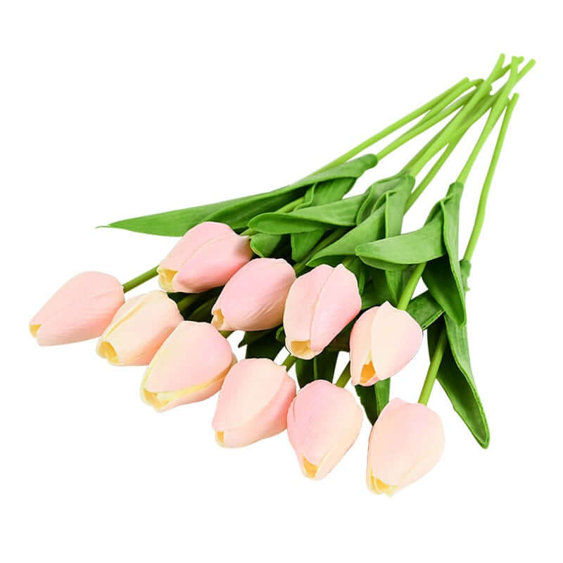 10pcs tulip bouquet - artificial flower real touch for birthday party / wedding decoration fake flowers pe home garden decor d