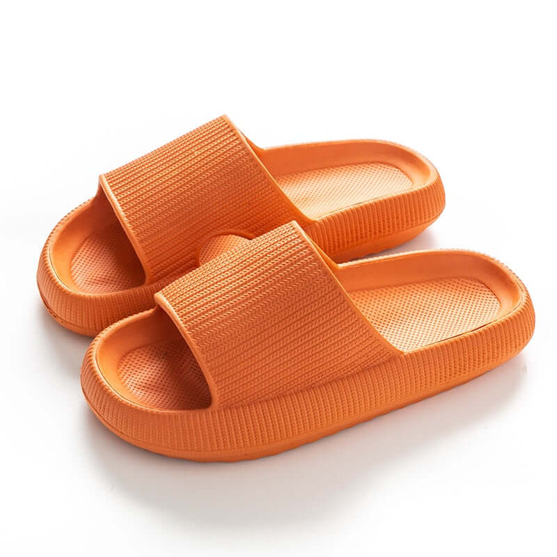 women thick platform slippers / soft sole anti slide sandals for leisure men or ladies / indoor outdoor bathroom eva cloud summer beach anti-slip shoes