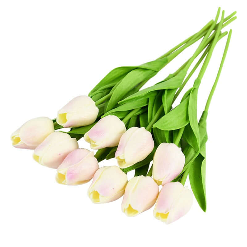 10pcs tulip bouquet - artificial flower real touch for birthday party / wedding decoration fake flowers pe home garden decor m