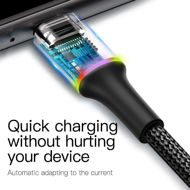 phone cable usb power charger cable for iphone ipad / led lighting fast charging charge data wire cord 11 12 13 14 pro us xs max xr x 9 baseus type c 9 8 7 6 length