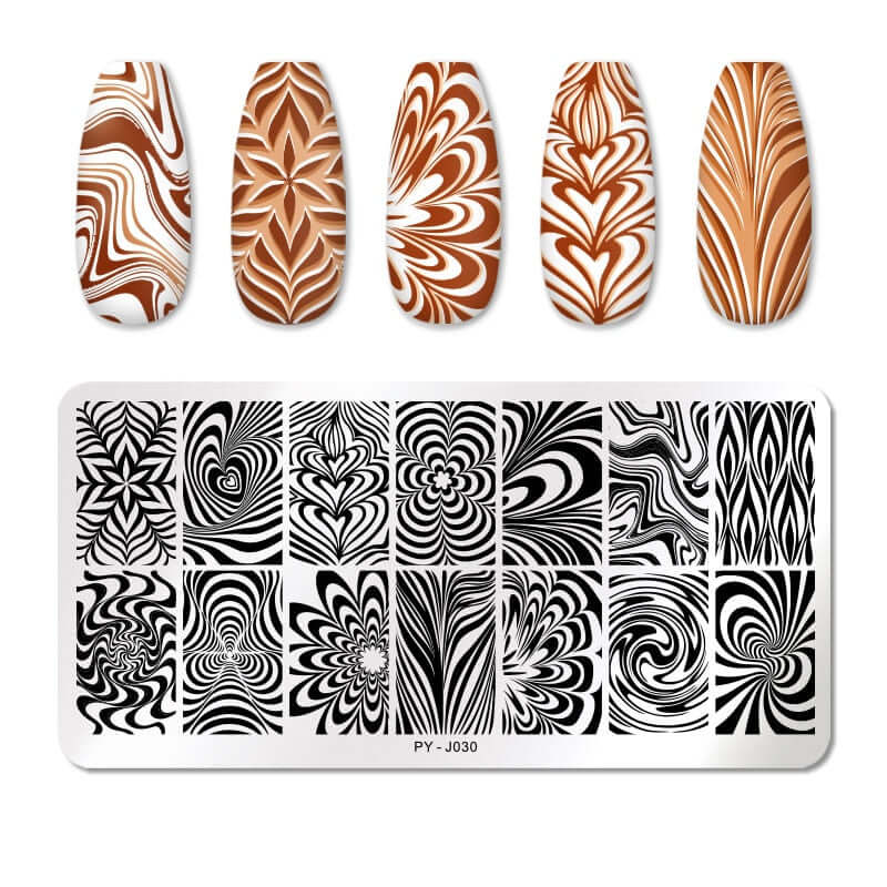 nail art templates 12*6cm / manicure stamping plate flower nails beauty design / temperature glass lace stamp plates animal image makeup women cosmetics pyj030