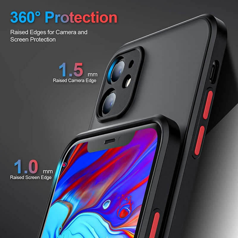 shockproof protective matte hard case cover for iphone 14 13 12 11 pro max xr xs x 7 8 plus se mini luxury silicone soft frame bumper clear plating phone protection