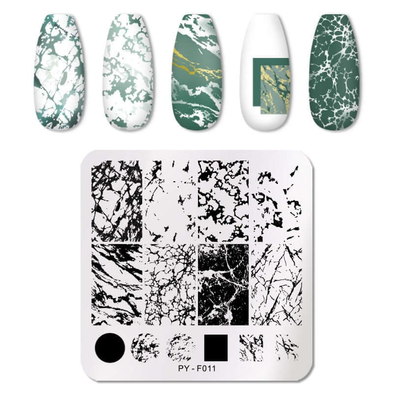 nail art templates 12*6cm / manicure stamping plate flower nails beauty design / temperature glass lace stamp plates animal image makeup women cosmetics pyf011