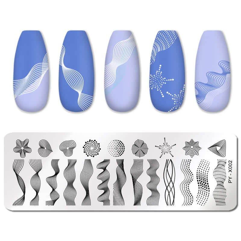 nail art templates 12*6cm / manicure stamping plate flower nails beauty design / temperature glass lace stamp plates animal image makeup women cosmetics py-x002