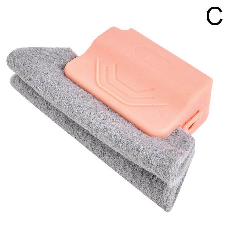 new creative cleaning window groove - cloth brush cleaner for windows - slot clean tool f pink
