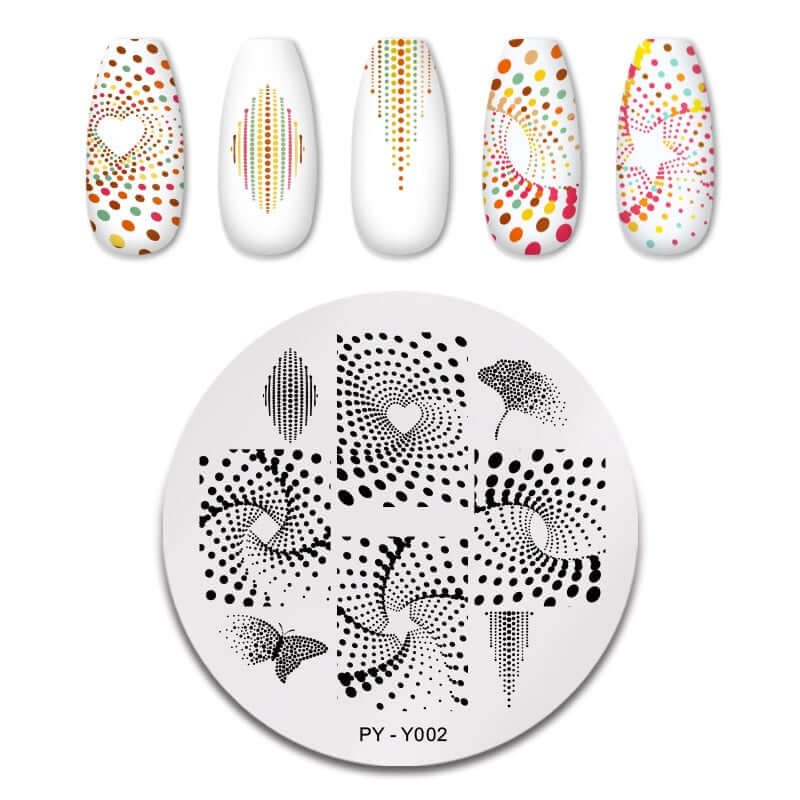 nail art templates 12*6cm / manicure stamping plate flower nails beauty design / temperature glass lace stamp plates animal image makeup women cosmetics pyy002