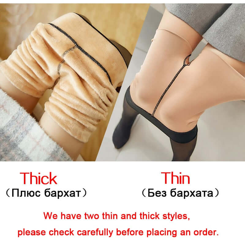 thick winter warm or sexy thin slim tight pantyhose for women leggings / super elastic tights and black casual fashion nylons / translucent wool sock pants / high waist clothes nylon plus normov velvet