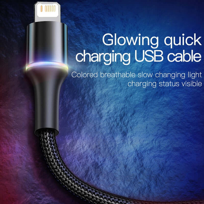 phone cable usb power charger cable for iphone ipad / led lighting fast charging charge data wire cord 11 12 13 14 pro us xs max xr x 9 baseus type c 9 8 7 6 length