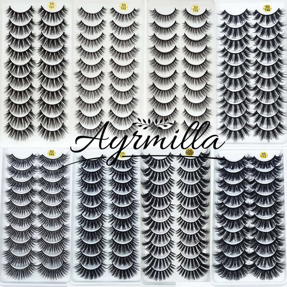 eyelashes 5/10 pairs 3d natural sexy lashes / false extensions handmade fashion beauty / fake yy shape eyelash makeup for women with premade mink lash volume