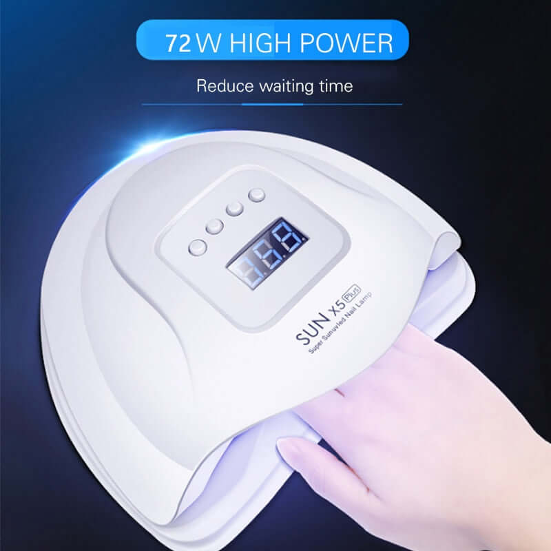 led nail dryer / uv lamp for curing - all gel nail polish for manicure pedicure with motion sensing salon tool - women makeup cosmetics