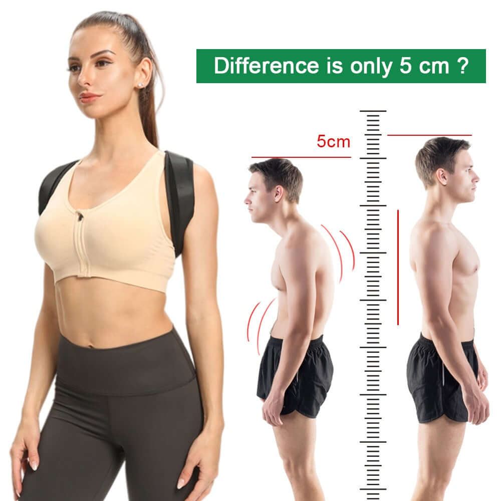 adjustable back shoulder posture corrector / reshape your neck and upper body with belt clavicle spine support for home office sport brace