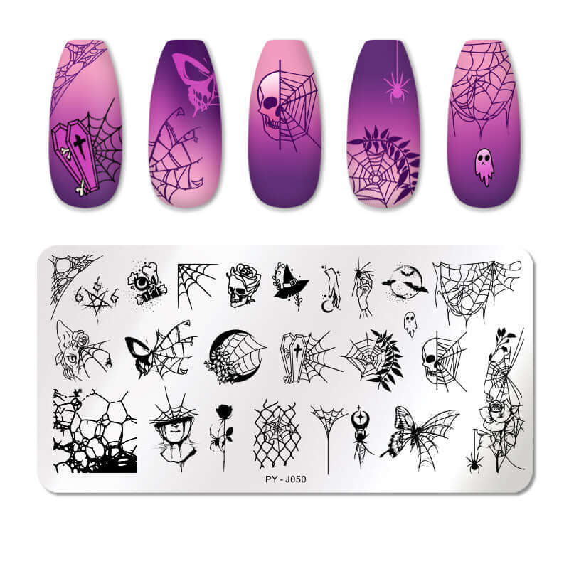 nail art templates 12*6cm / manicure stamping plate flower nails beauty design / temperature glass lace stamp plates animal image makeup women cosmetics py-j050